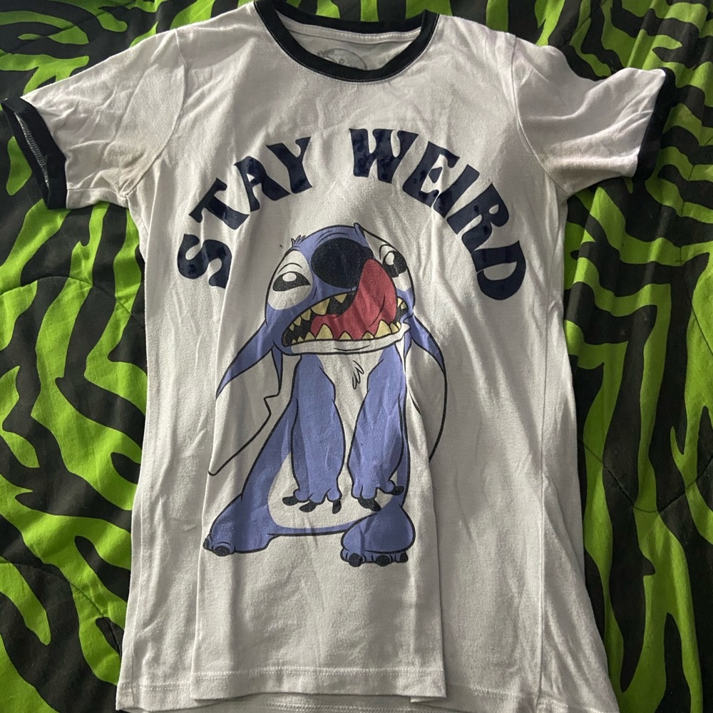 Stitch stay weird shirt
